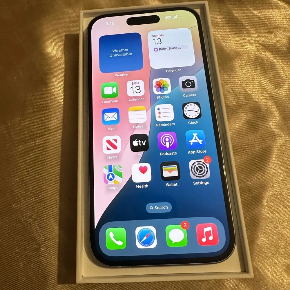 Apple iPhone with Black Frame